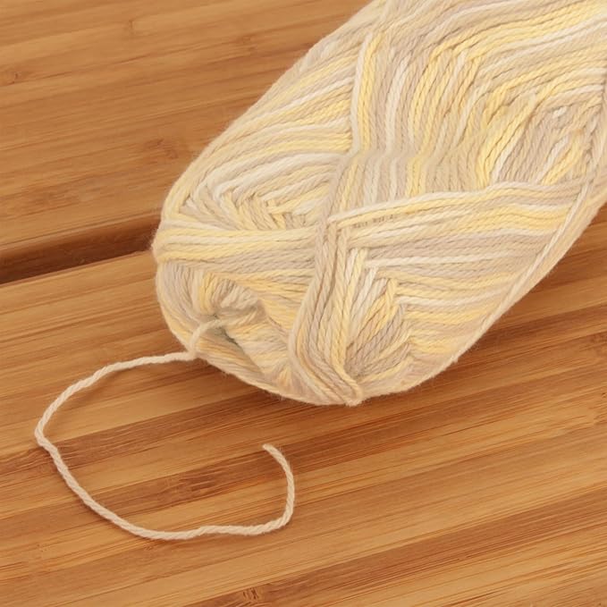 JubileeYarn Cotton Select Yarn - 50g/Skein Sport Weight - Sunflower - 4 Skeins