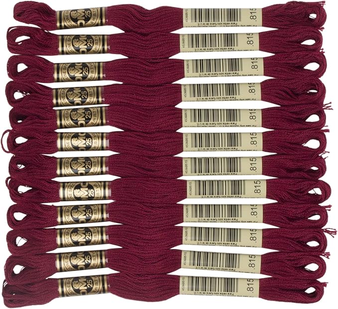 DMC 6-Strand Embroidery Cotton Floss, Medium Garnet