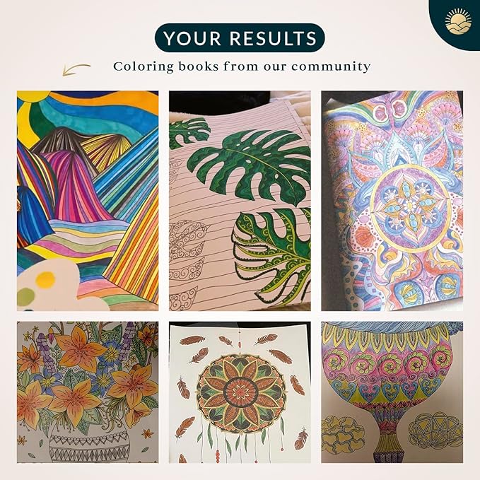 Coloring Books for Adults Relaxation by Mindmellow – Stress Relief Coloring Book for Adults & Teens - Calming Designs to Inspire Creativity and Mindfulness - Coloring Books for Teens