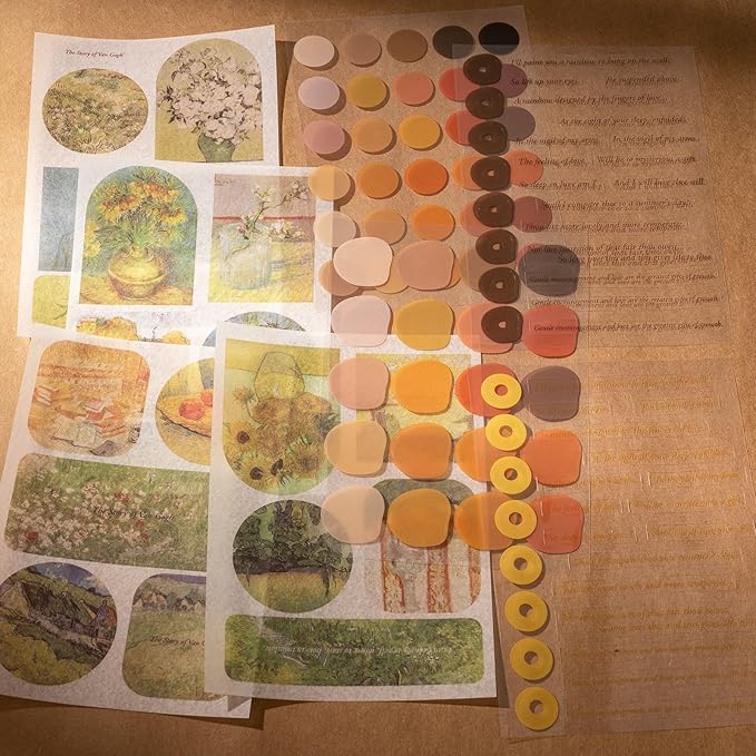 YagCu Scrapbook Kit for Beginners, Aesthetic Junk Journal Supplies, Scrapbooking and Journaling Materials, Bullet Journals Stationery, Planner DIY Arts Craft, Women Adults