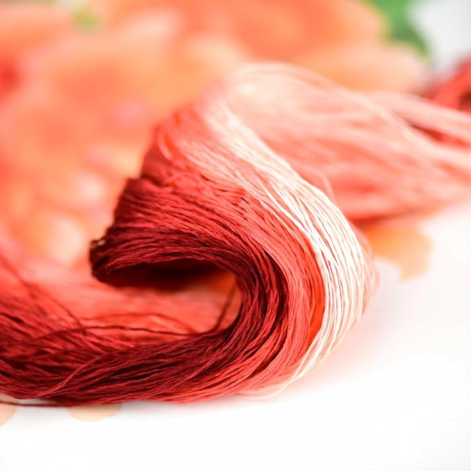 Mulberry Silk Floss Embroidery Thread Floss-Cross Stitch Threads China Silk Woven Jewelry Threads DIY Sewing Kits (33)