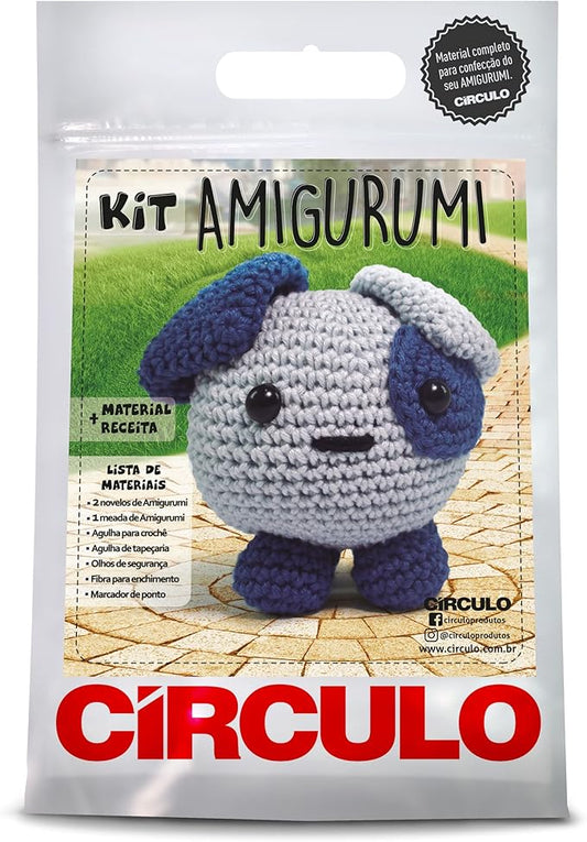 Círculo Amigurumi Crochet Kit - Animal Ball - All Included, Easy Instructions - Crochet Kit for Beginners - Crochet Set - Animal Crochet Kit, Premium Amigurumi Yarn for Crocheting – Dog