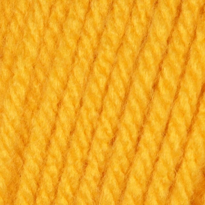 Caron 29401010549 One Pound Solids Yarn, 16oz, Gauge 4 Medium, 100% Acrylic - Sunflower- For Crochet, Knitting & Crafting ( 1 Piece )