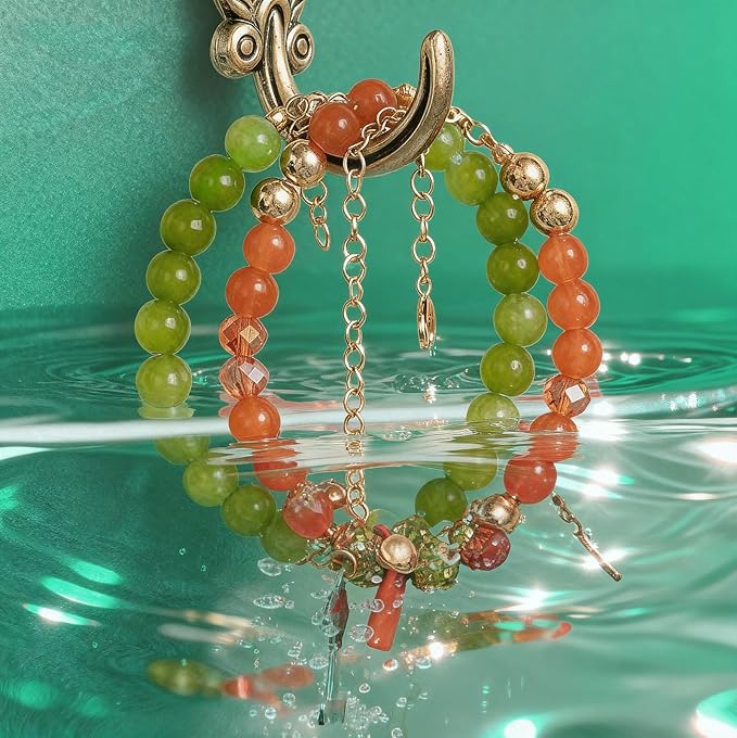 Goldwise Friendship Bracelet Making Kit for Fans, Orange Beads for Jewelry Making,Letter Beads (A-Z),Varieties of Charms, DIY Crafts for Gifts Birthday