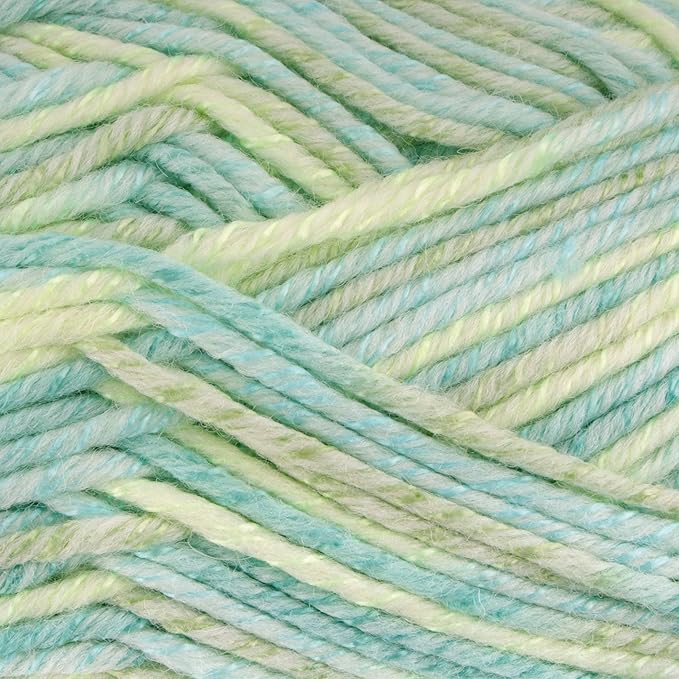 JubileeYarn Chunky Melody Yarn - 100g/Skein Bulky Wool Blend - Sea Mist - 4 Skeins