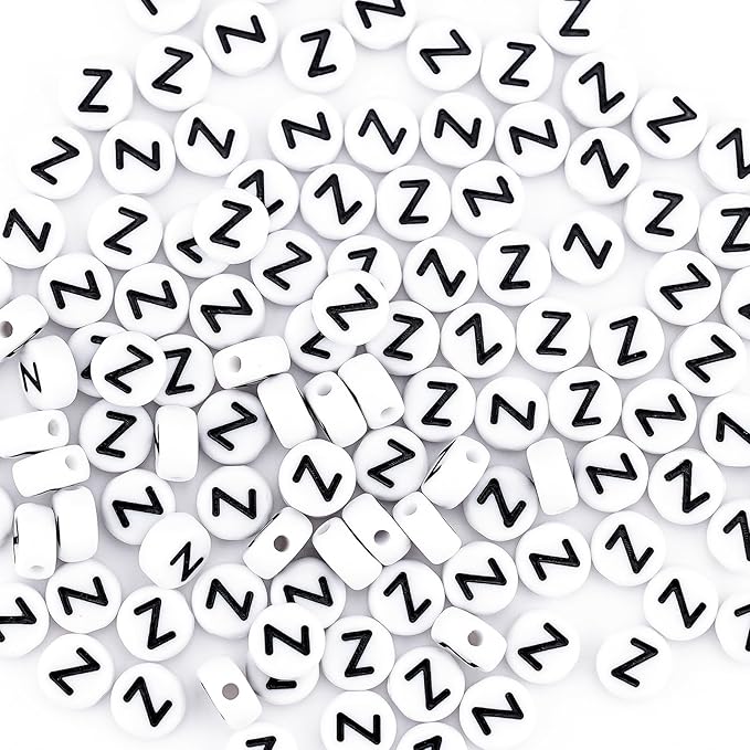 sunrica 300pcs round clay letter beads for friendship bracelets making 4x7mm individual flat alphabet beads z