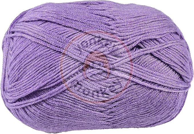 10-Pack of Yonkey Monkey 500 Grams Yarn - 70% Rayon derived from Bamboo, 30% Cotton - Imported - Lavender 9029