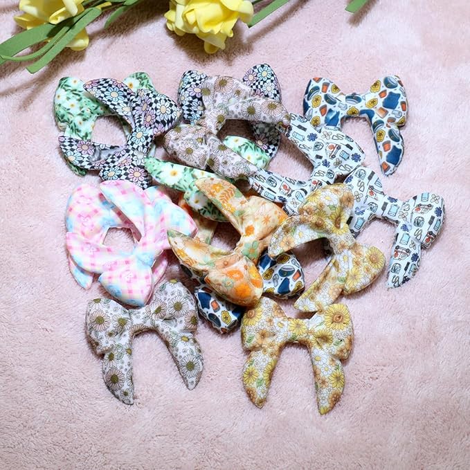 16Pcs Bow Silicone Beads Bulk Flower Focal Silicone Beads for Keychain Making Necklace Jewelry DIY Bracelet Making Kit (Bowknot)