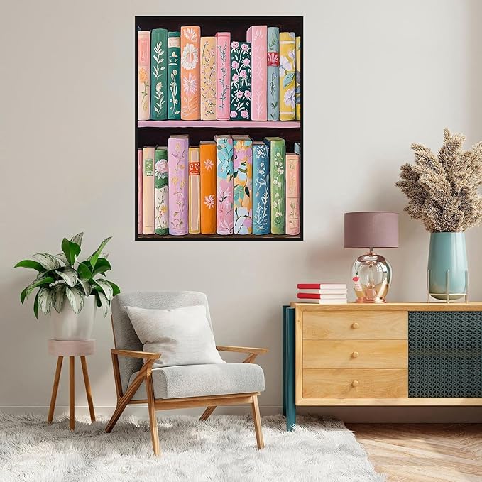 Axquilon Paint by Numbers Kit for Adults Beginner-Book Adult Paint by Number Kits on Canvas, Easy Adults' Paint-by-Number Kits Oil Painting for Gift Home Wall Decor 16x20in