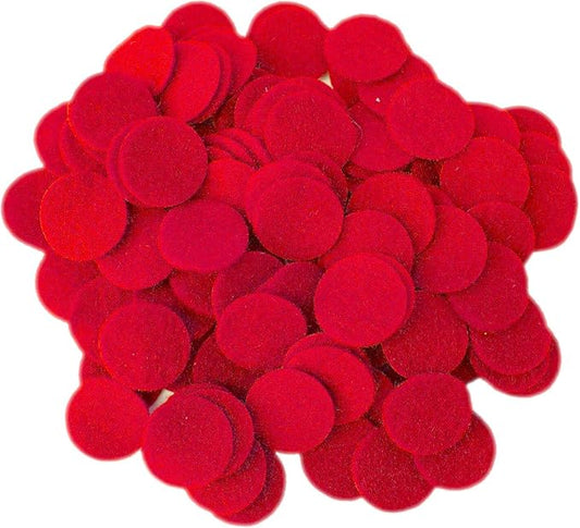 Playfully Ever After Red Craft Felt Circles (2.5 Inch - 46pc)