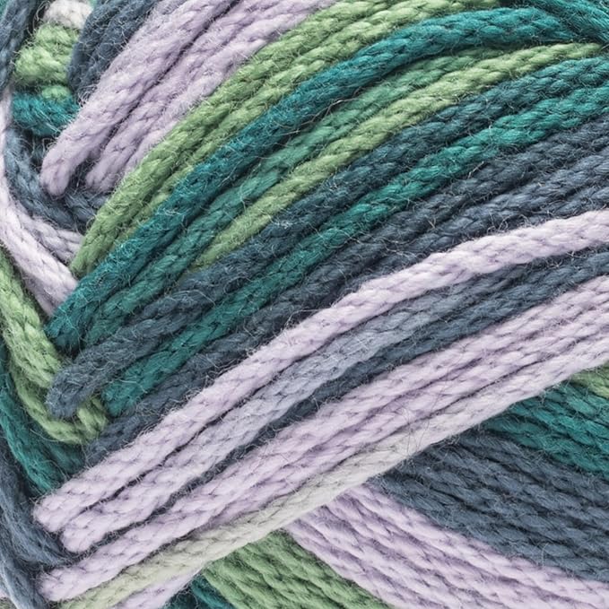 Caron All Day Cotton Yarn - 100g/3.5oz - 100% Mercerized Cotton - 173 Yards Bundle with Bella's Crafts Stitch Markers (Starling)