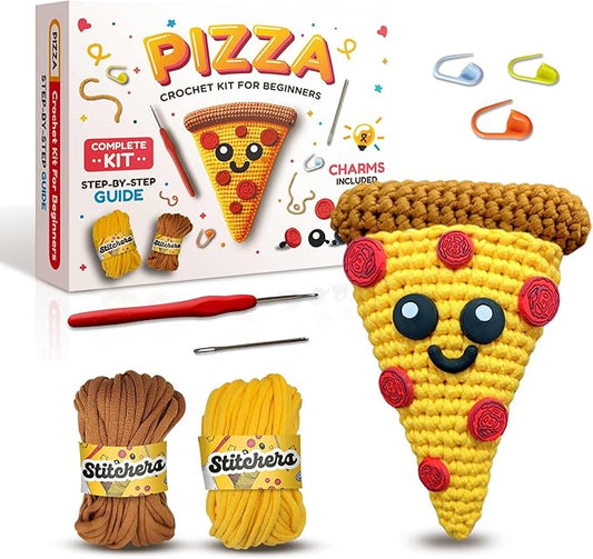 Stitchers Crochet Kit for Beginners Kids and Adults - Learn to Crochet Amigurumi Kit for Starters with Beginner Friendly Yarn and Step by Step Videos