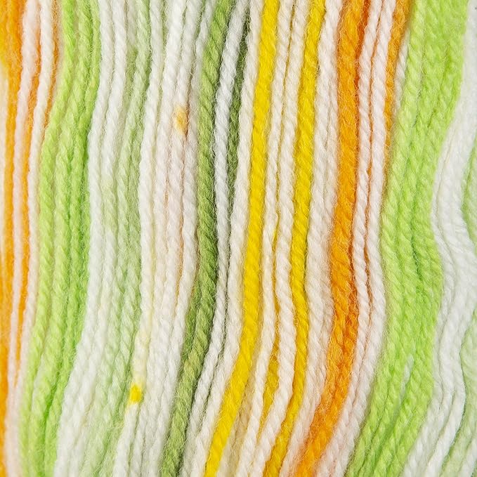 10 Skeins Candy Yarn, 3.5 oz, 251 Yards, Multicolor Yarn for Crocheting and Knitting, Craft Yarn, Gauge 3 Light (5437)