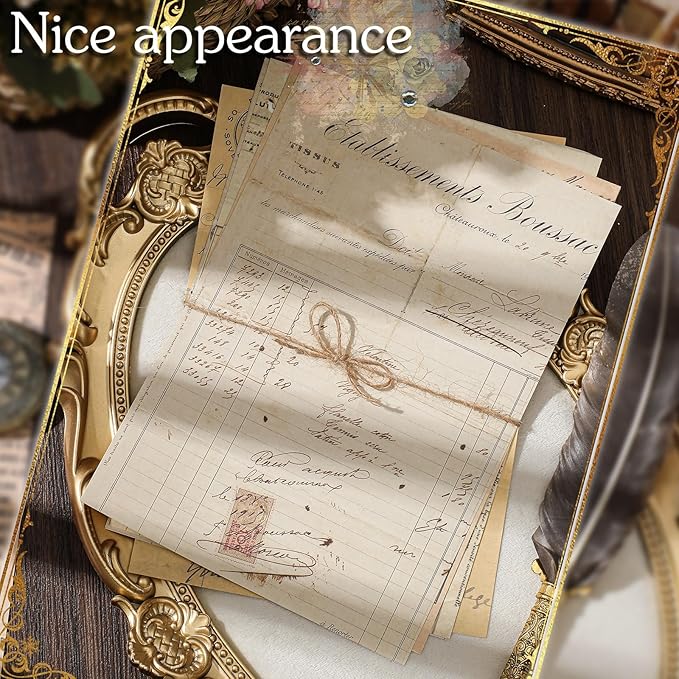 Zonon 114 Pieces 2 Sets Junk Journal Pages Vintage Pack Craft Paper Junk Journal Vintage Paper for Albums Planner Decorative Crafts Embellishment Supplies(Daily List)