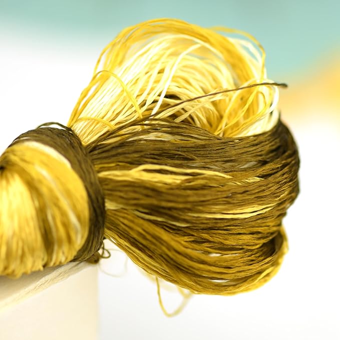 4 Skeins Mulberry Silk Floss Embroidery Thread Floss-Cross Stitch Threads China Silk Woven Jewelry Threads DIY Sewing Kits (12)