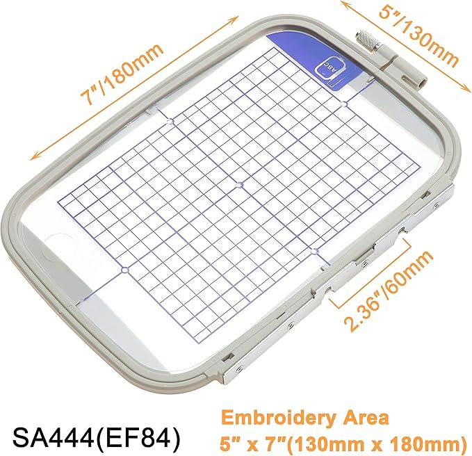 new brothread embroidery machine hoop sa444 with 5"x7" embroidery area compatible with brother pe900 se2000 pe800 se1900 se1950 pe780d 770 700 750d se1800 innovis1250d babylock accord emore ellure