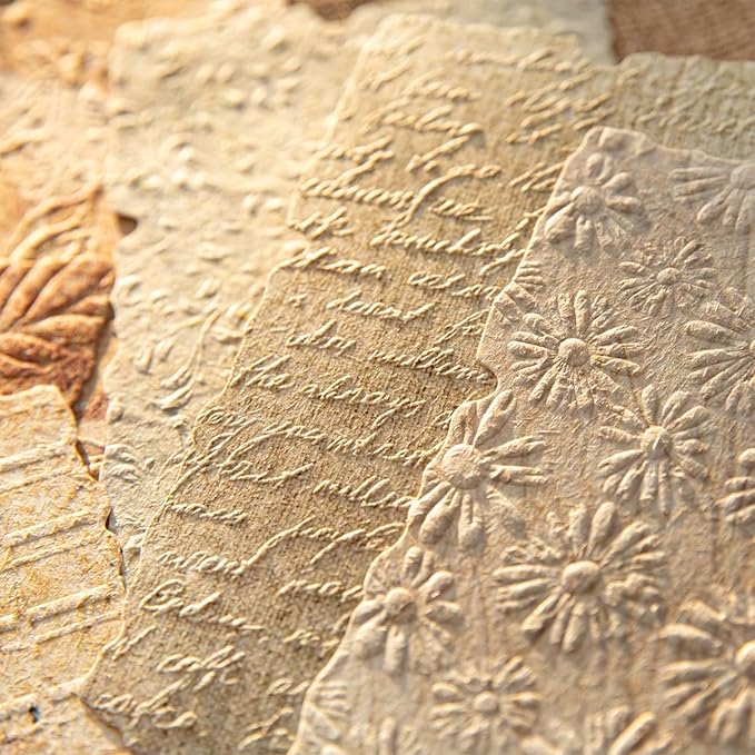 168PCS Vintage Scrapbook Paper Textured Journaling Scrapbooking Supplies Kit Retro Decorative Craft Paper Assorted for Bullet Junk Journals Card Making Craft DIY, Light Series