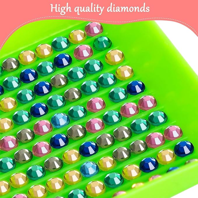 KEYRANKE 2 Pack Princess Diamond Painting Kits for Adults 5D DIY Diamond Art Kit Paint with Round Full Drill Diamonds for Beginners Gem Paintings Art for Home Wall Decor Gifts (12X12 Inch)