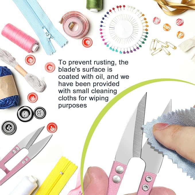 UCEC 9 Pack High-Carbon Steel Mini Thread Snips Sewing Scissors, 4.2 Inch Yarn Snips - Sewing Snips Thread Cutter Scissors for Stitch, Knitting, DIY Crafts