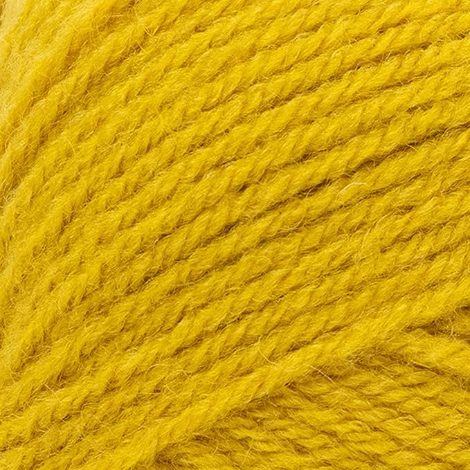 Lion Brand Wool-Ease DK Yarn, Yarn for Knitting, Crocheting, and Crafts, Goldenrod, 3 Pack