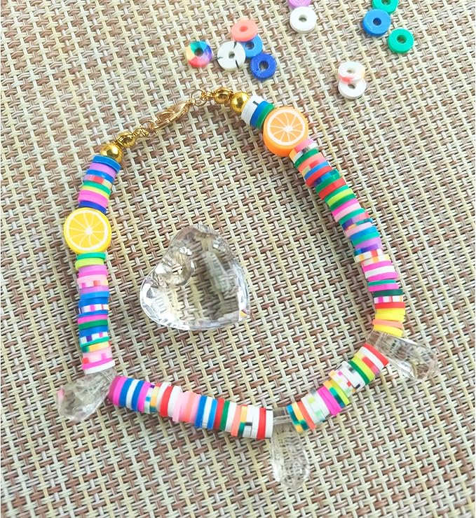 3500 Pcs 6mm Colorful Flat Clay Beads for DIY Polymer Round Handmade Jewelry Making for Necklace Bracelet Earring Pendant and Anklet Craft Making(Mixed3)