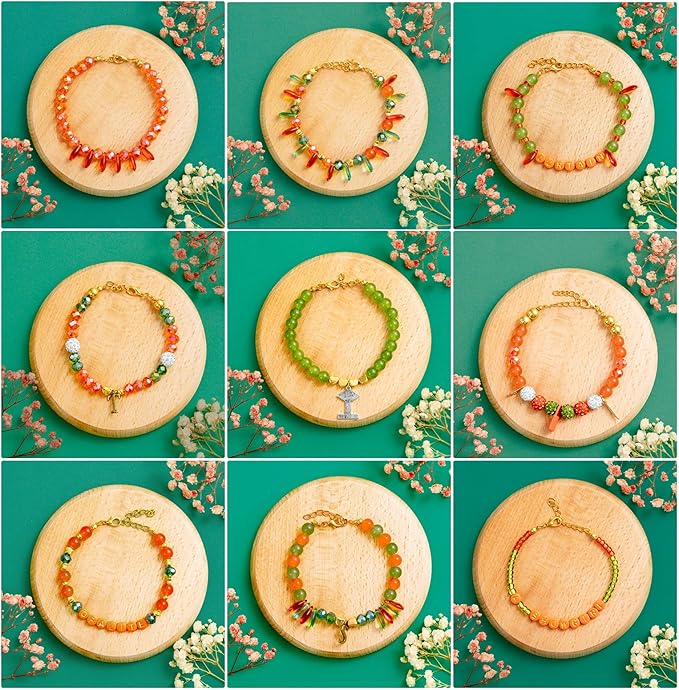 Goldwise Friendship Bracelet Making Kit for Fans, Orange Beads for Jewelry Making,Letter Beads (A-Z),Varieties of Charms, DIY Crafts for Gifts Birthday