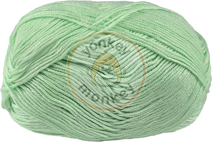 10-Pack of Yonkey Monkey 500 Grams Yarn - 70% Rayon derived from Bamboo, 30% Cotton - Imported - Water Green 9023