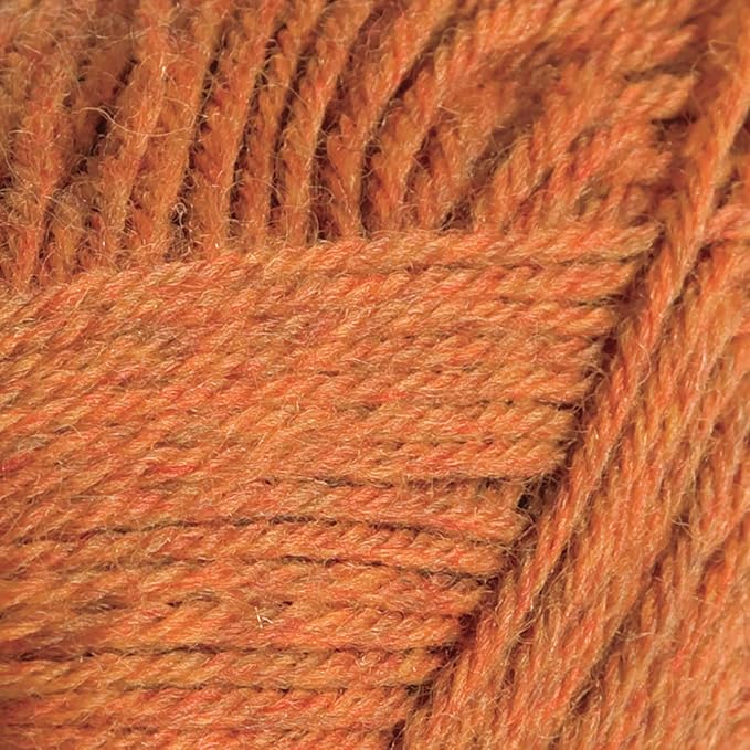 Knit Picks Wool of The Andes Worsted Weight Brown 100% Wool Yarn Multi Pack (10 Balls - Persimmon Heather)