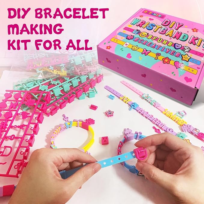 dupamind friendship bracelet making kit for girls, christmas gifts art & craft kits for kids, diy jewelry making kit, birthday present for ages 4-12, toy for age 4, 5, 6, 7, 8, 9, 10, 11, 12 years old