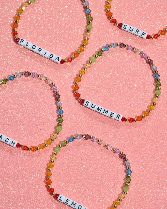 700 Pcs Small Letter Beads, 5×5mm Tiny Square Letter Beads for Bracelet Making, Mini White Letter Beads for Jewelry Making, Small Beads for Bracelets Necklaces Crafts Making