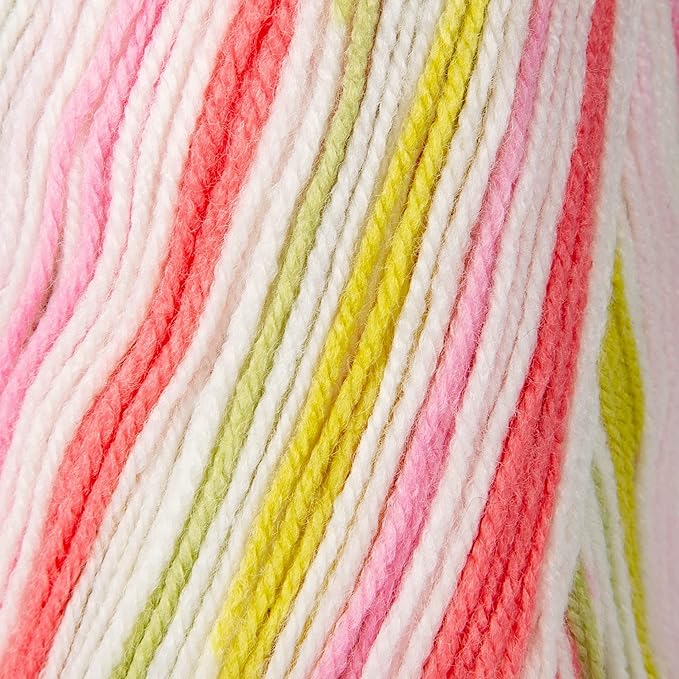 Sensy Candy Yarn - 10 Skeins, 3.5 oz, 251 Yards, Multicolor for Crocheting and Knitting, Light Gauge 3