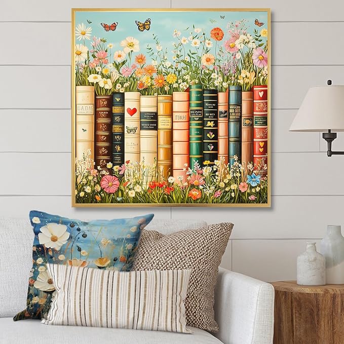ARPADAMO Diamond Art Kits for Adults,5D Book Diamond Painting DIY Flowers Diamond Art Diamond Painting Kits for Adult,Round Full Drill Diamonds, Diamond Art Kits for Home Decor-12x12inch
