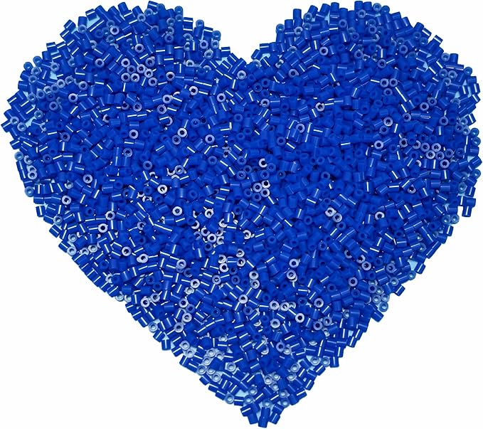 yowamho 1000 pcs 5mm deep blue melting fuse beads for crafts