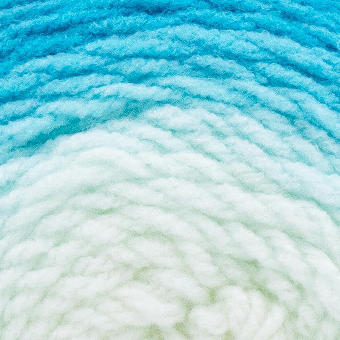 Lion Brand Yarn Mandala Gradient, Multicolor Yarn for Knitting, Crochet and Crafting, Aqua, 3 Pack