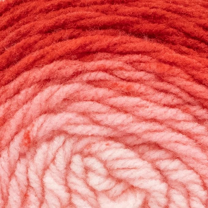 Lion Brand Yarn Mandala Gradient, Multicolor Yarn for Knitting, Crochet and Crafting, Red, 1 Pack