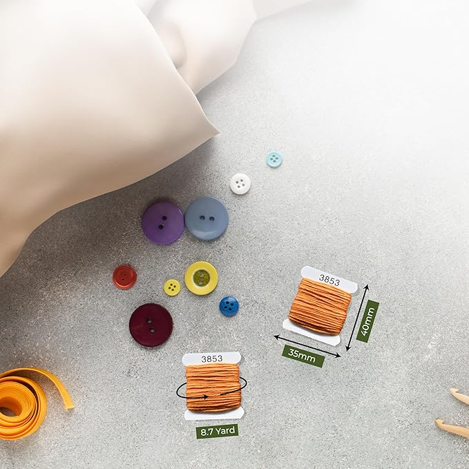 Embroidery Floss Kit and Refills - Cotton Threads - DMC Color Coding for Cross Stitch, String Crafts, Friendship Bracelets