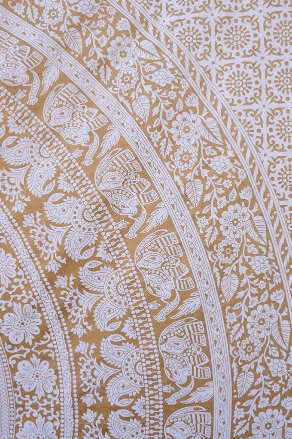 popular handicrafts wall hanging for bedroom hippie mandala bohemian design indian magical thinking tapestries dorm decor 84 x 90 inches (215cm x 230cm) red yellow