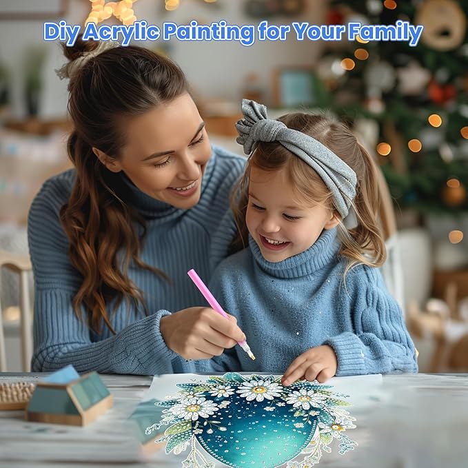 MOGTAA Easter Egg Diamond Art Hanging Kits for Adults Beginners, Flowers Landscape Diamond Art Suncatchers, 5D Special Shape Diamond Painting Window Pendant Kit for Home Garden Wall Decor
