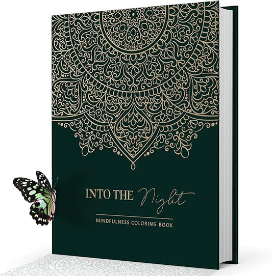 BIROYAL XXL Adult Coloring Book for Women 11.2”x8.3” - 100 Patterns Coloring Books for Adults Relaxation - Mindfulness & Personal Growth Prompts - Anxiety, Stress Relief & Relaxation Gifts for Women