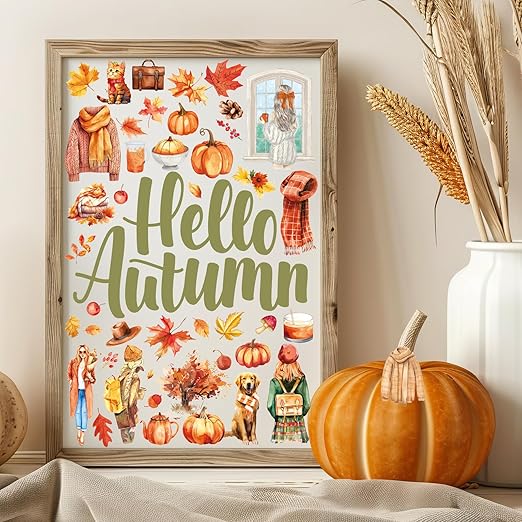 JarThenaAMCS 39.2 Ft Fall PET Washi Tape Autumn Orange Transparent Adhesive Masking Tape for Cut & Use as Thanksgiving People Stickers Scrapbook Journal DIY Crafts Wrapping,4 Rolls