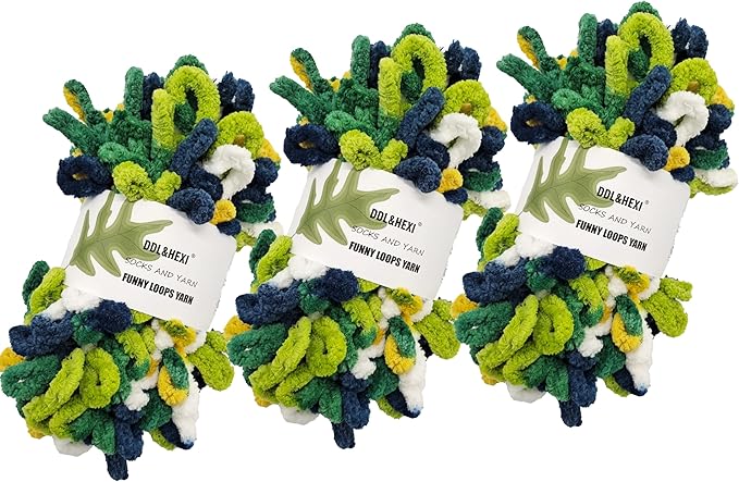 DDL&HEXI 3 of Loop Yarn Finger Knitting Yarn (133)