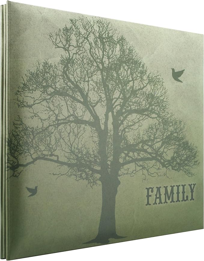 MCS Expandable 10-Page Scrapbook Album with 12 x 12 Inch Pages, 13.5 x 12.5 Inch, "Family Tree"
