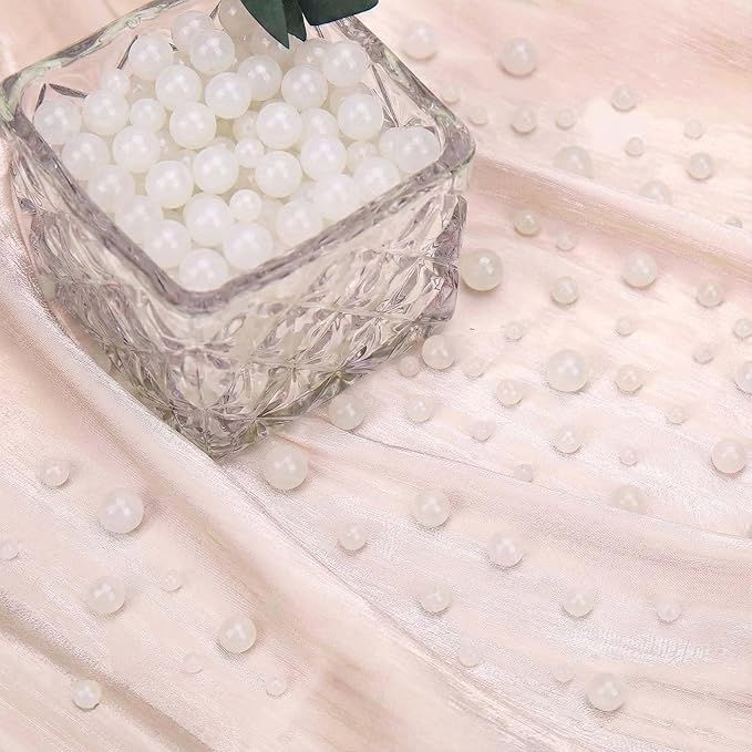 300PCs 6mm White Jade Glass Beads Bulk, Round Smooth Hole Glass Crystal Beads for Jewelry Making, DIY Bracelets, Necklaces, Bag Charms, Keychains and Craft Projects