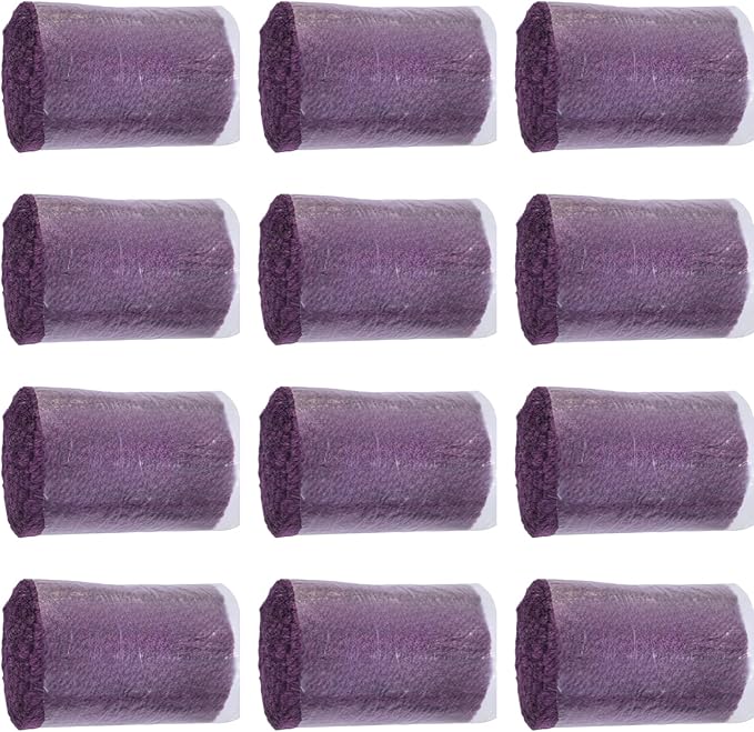 Yglnden 12 Rolls Latch Hook Kit Colorful Yarn Bundles Cut Rug DIY Latch Hook Yarn for Handmake Craft Sewing Knitting for dults (Purple #21)