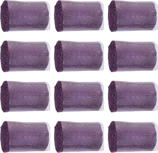 Yglnden 12 Rolls Latch Hook Kit Colorful Yarn Bundles Cut Rug DIY Latch Hook Yarn for Handmake Craft Sewing Knitting for dults (Purple #21)