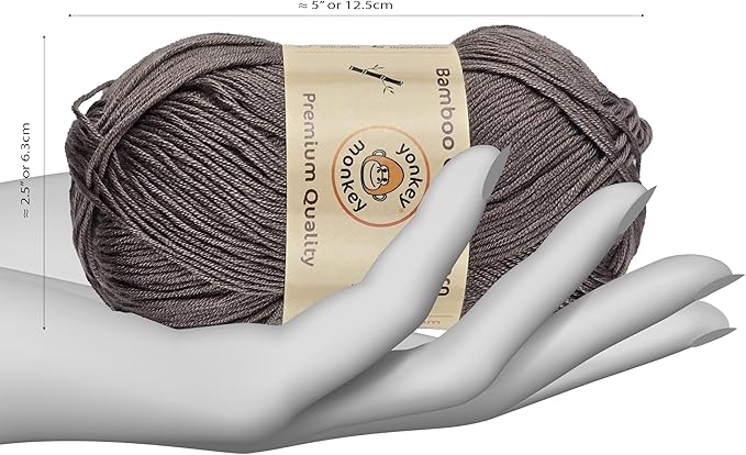 10-Pack of Yonkey Monkey 500 Grams Yarn - 70% Rayon derived from Bamboo, 30% Cotton - Imported - Camel 9031