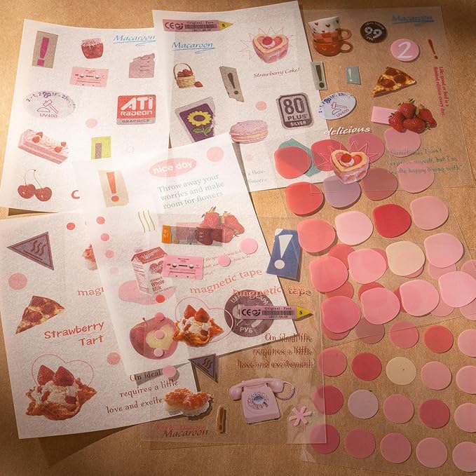 YagCu Scrapbook Kit for Beginners, Aesthetic Junk Journal Supplies, Scrapbooking and Journaling Materials, Bullet Journals Stationery, Planner DIY Arts Craft, Women Adults