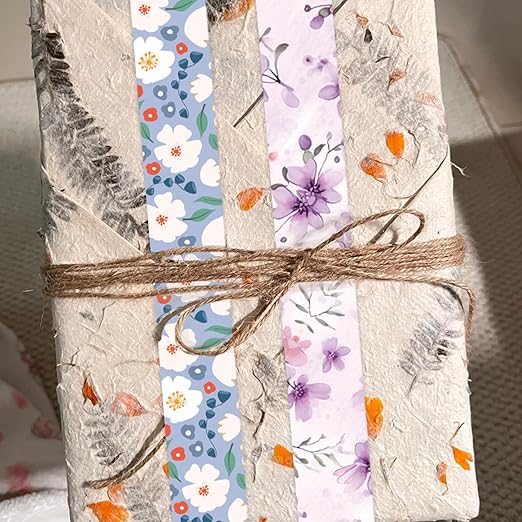 42 Rolls Vintage Floral Washi Tape Set - Decorative Tape for Scrapbooking, Journaling, Bullet Journals, DIY Crafts, and Gift Wrapping