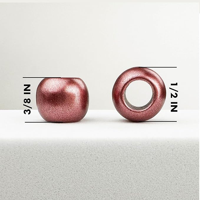 300 acrylic large hole beads for crafts 10mm x 12mm acrylic barrel beads with 5.7mm large hole, matte red