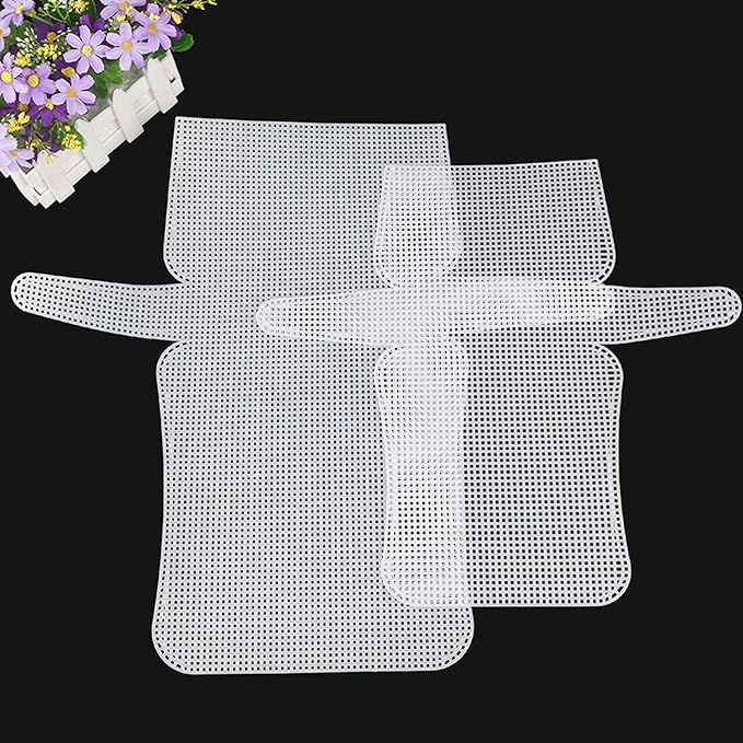 Allazone 57 PCS Mesh Plastic Canvas Sheets Kit Including 24 PCS Plastic Canvas, 12 Color Acrylic Yarn for DIY Crafts Embroidery Cross Stitch, Acrylic Yarn Crafting, Knit and Crochet Projects